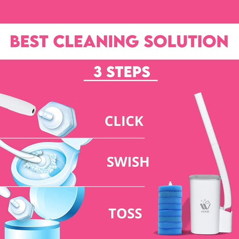 Disposable Toilet Cleaner with 8 refill | WBM HOME